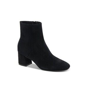 Aqua College Womens 8.5 M Black Suede Echo Block Heel Booties NIB XL2